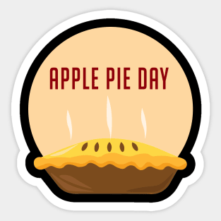 apple pie day Sticker